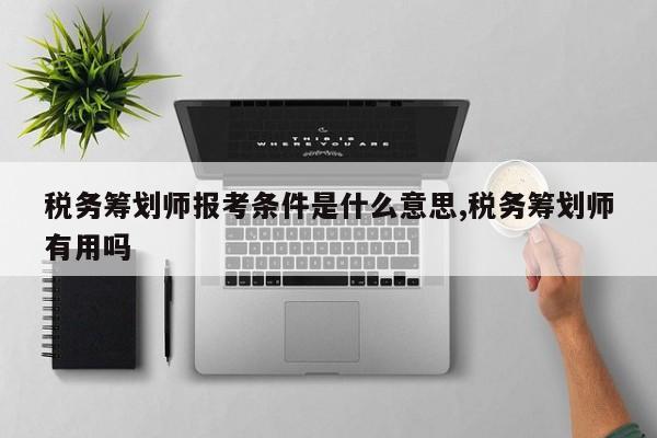 税务筹划师报考条件是什么意思,税务筹划师有用吗
